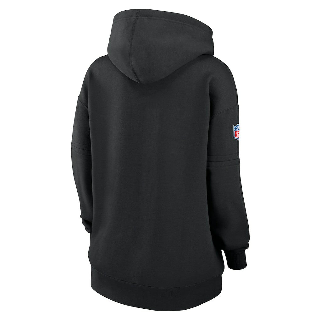 Las Vegas Raiders Women's 2024 NFL Crucial Catch Club Pullover Hoodie Black