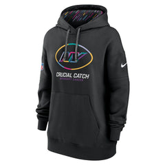 New York Jets Women's 2024 NFL Crucial Catch Club Pullover Hoodie Black