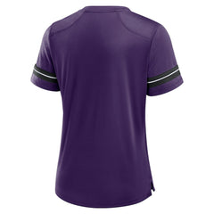 Baltimore Ravens Women's Play Script Lace-Up T-Shirt Purple