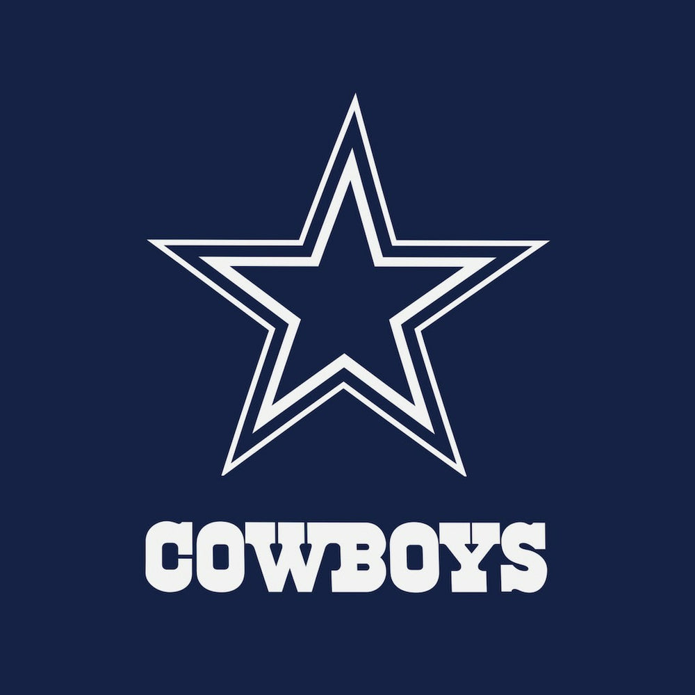 Dallas Cowboys Women's Backup Option Long Sleeve Hoodie T-Shirt Navy/White