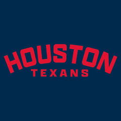 Houston Texans Women's Backup Option Long Sleeve Hoodie T-Shirt Navy/White