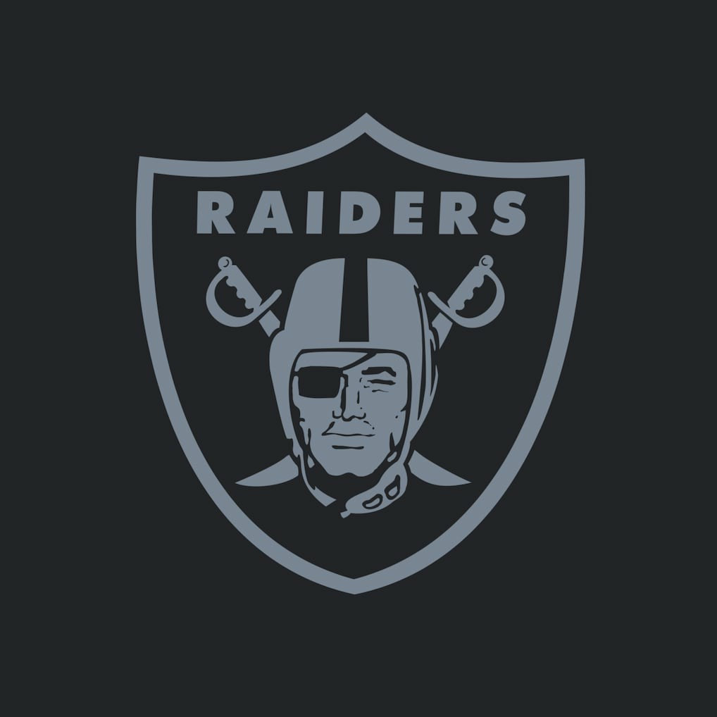Las Vegas Raiders Women's Backup Option Long Sleeve Hoodie T-Shirt Black/White