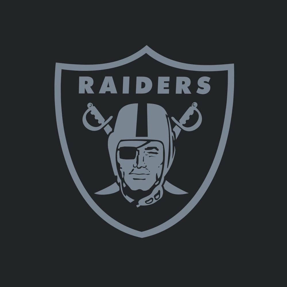 Las Vegas Raiders Women's Backup Option Long Sleeve Hoodie T-Shirt Black/White