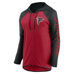 Atlanta Falcons Women's Script Full-Zip Hoodie Red/Black