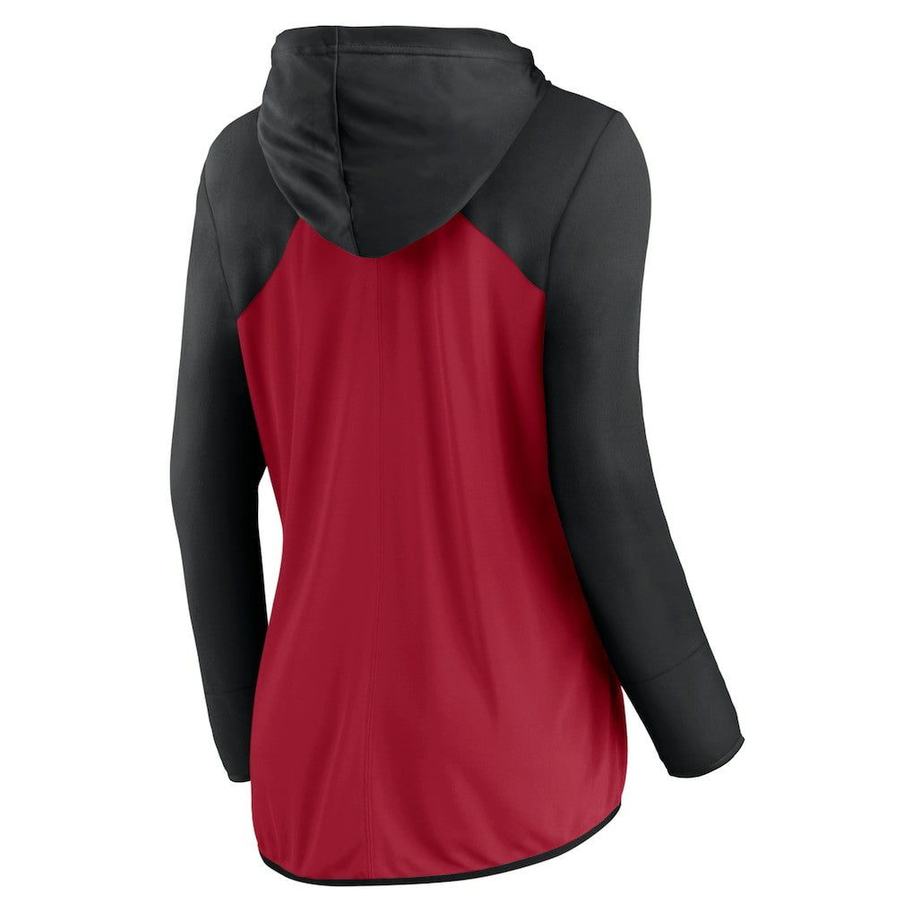 Atlanta Falcons Women's Script Full-Zip Hoodie Red/Black