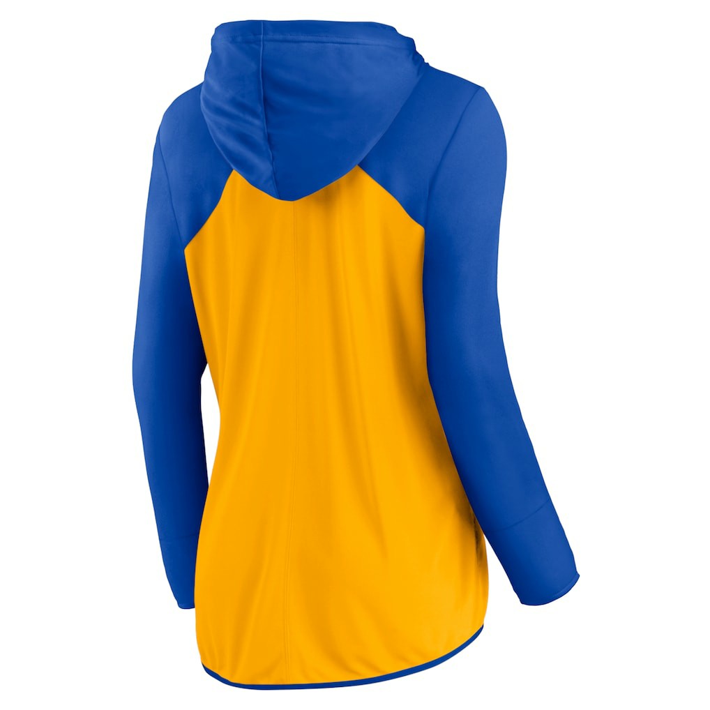 Los Angeles Rams Women's Script Full-Zip Hoodie Gold/Royal