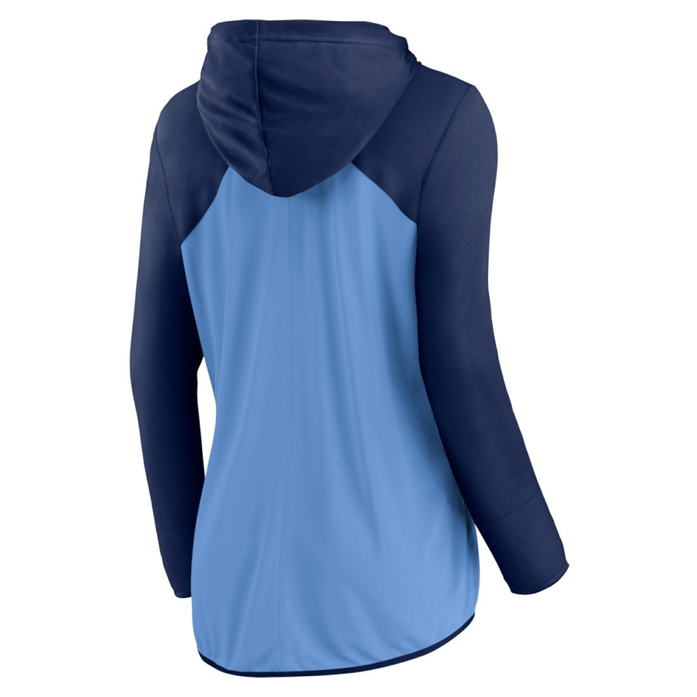 Tennessee Titans Women's Script Full-Zip Hoodie Light Blue/Navy