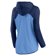 Tennessee Titans Women's Script Full-Zip Hoodie Light Blue/Navy