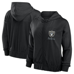 Las Vegas Raiders Women's Script Lock Full-Zip Hoodie Black