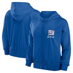 New York Giants Women's Script Lock Full-Zip Hoodie Royal