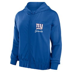 New York Giants Women's Script Lock Full-Zip Hoodie Royal