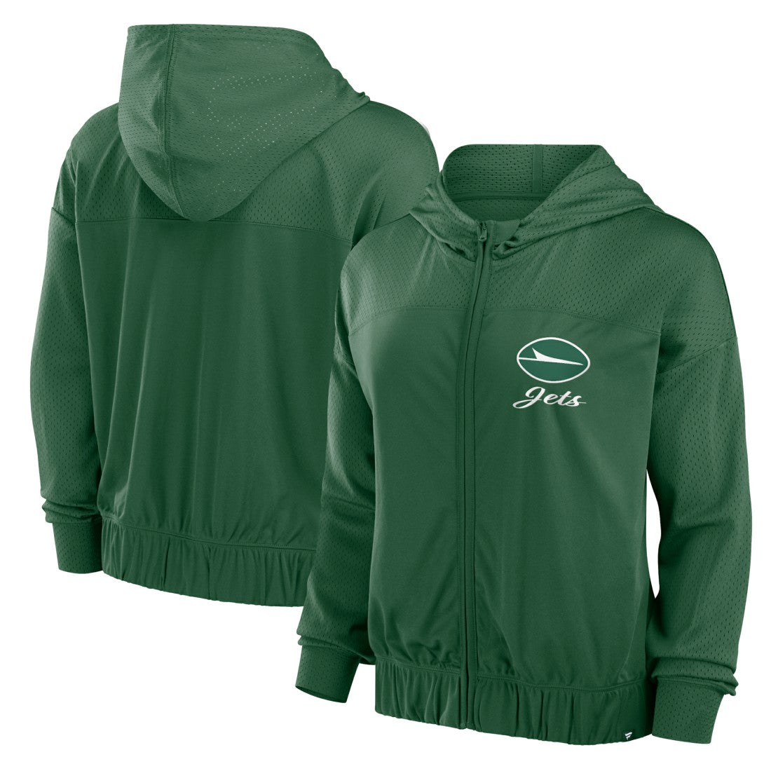 New York Jets Women's Script Lock Full-Zip Hoodie Green