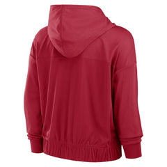 San Francisco 49ers Women's Script Lock Full-Zip Hoodie Scarlet