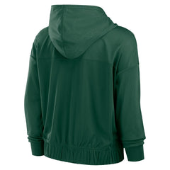 Green Bay Packers Women's Script Lock Full-Zip Hoodie Green
