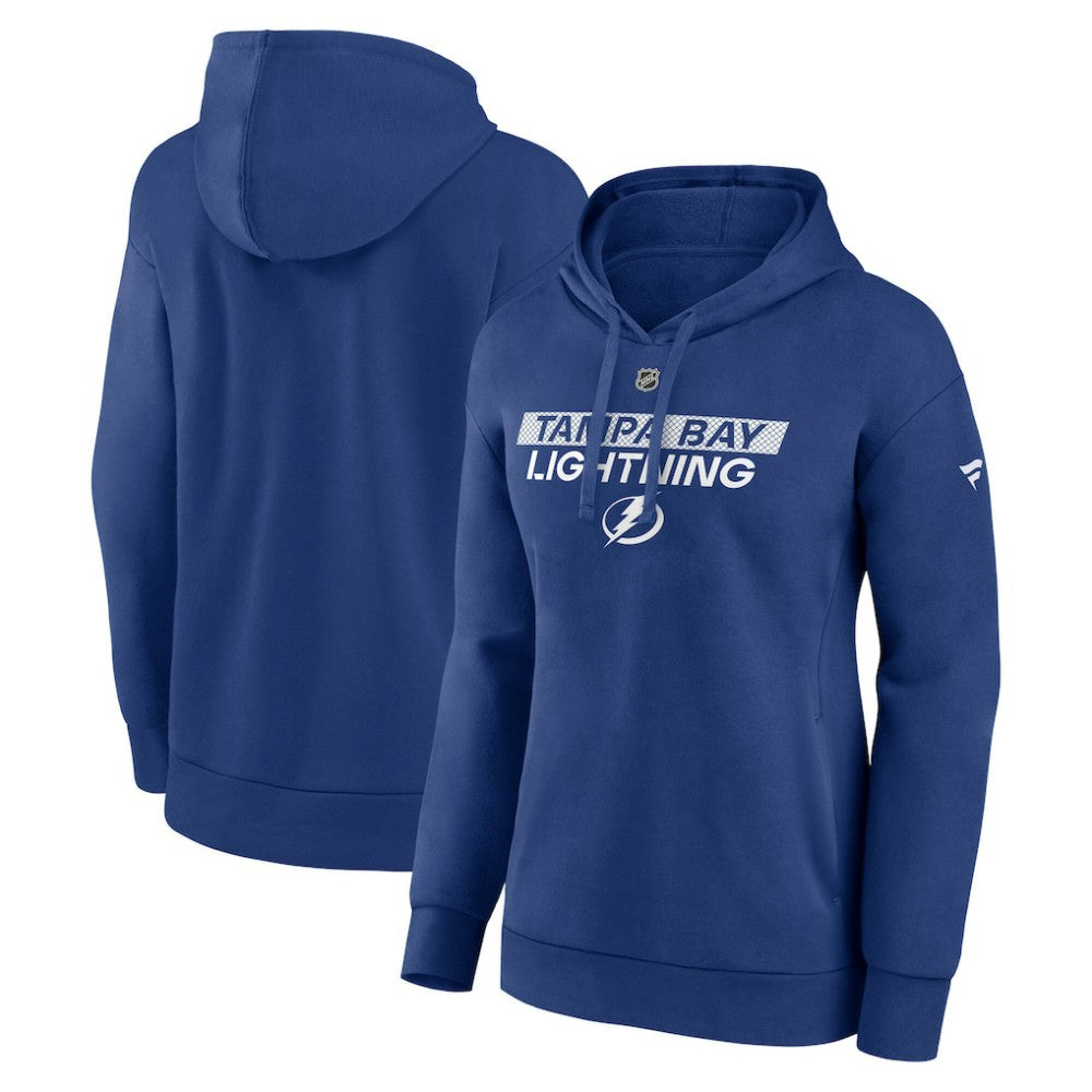 NHL Tampa Bay Lightning Fanatics Women's Authentic Pro Core Primary Fleece Pullover Hoodie - Blue