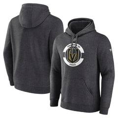 NHL Vegas Golden Knights Fanatics Authentic Pro Core Secondary Fleece Pullover Hoodie - Heather Charcoal