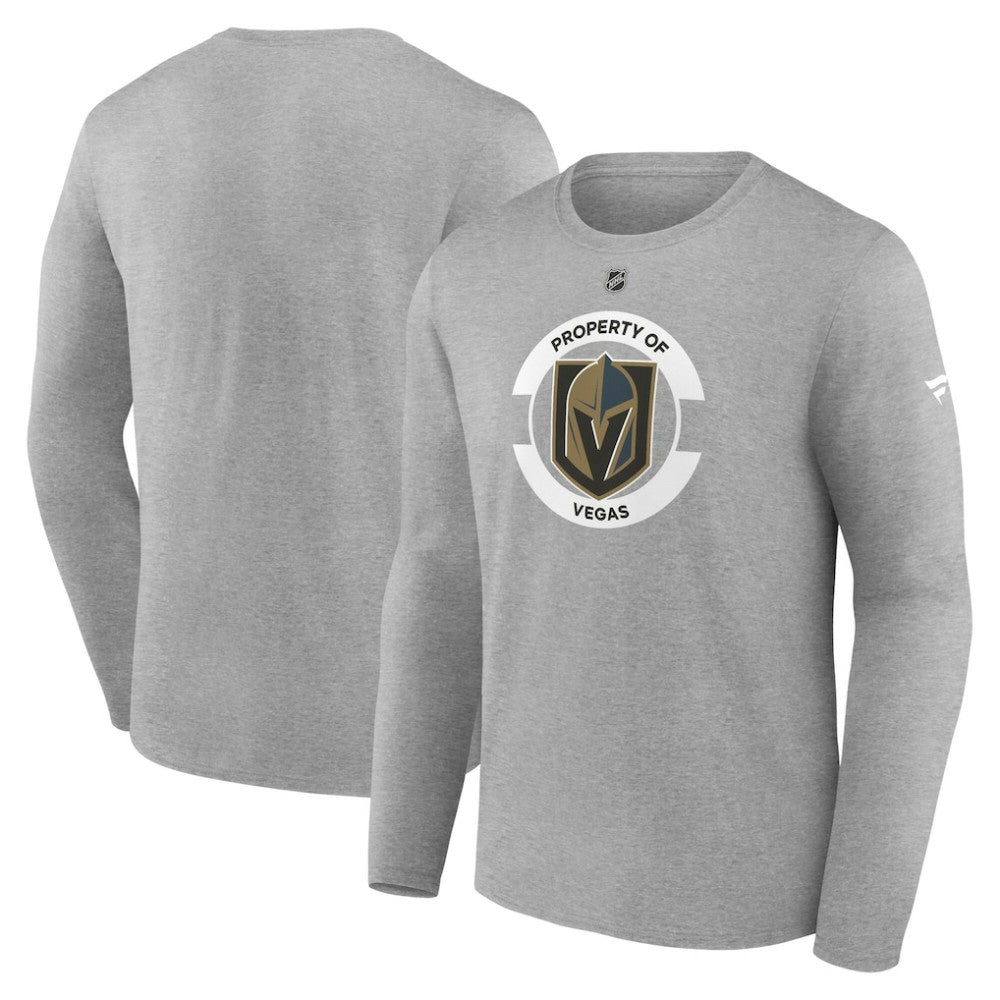 NHL Vegas Golden Knights Fanatics Authentic Pro Core Secondary Long Sleeve T-Shirt - Heather Gray