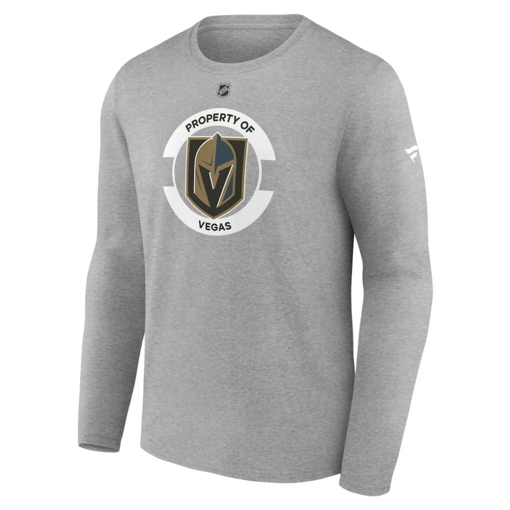 NHL Vegas Golden Knights Fanatics Authentic Pro Core Secondary Long Sleeve T-Shirt - Heather Gray