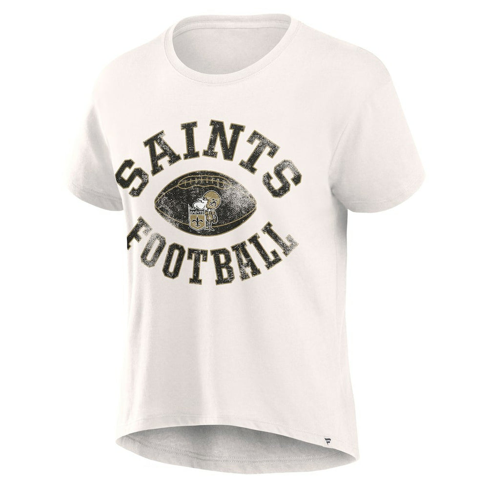 New Orleans Saints Women's Football Home Fashion T-Shirt Cream
