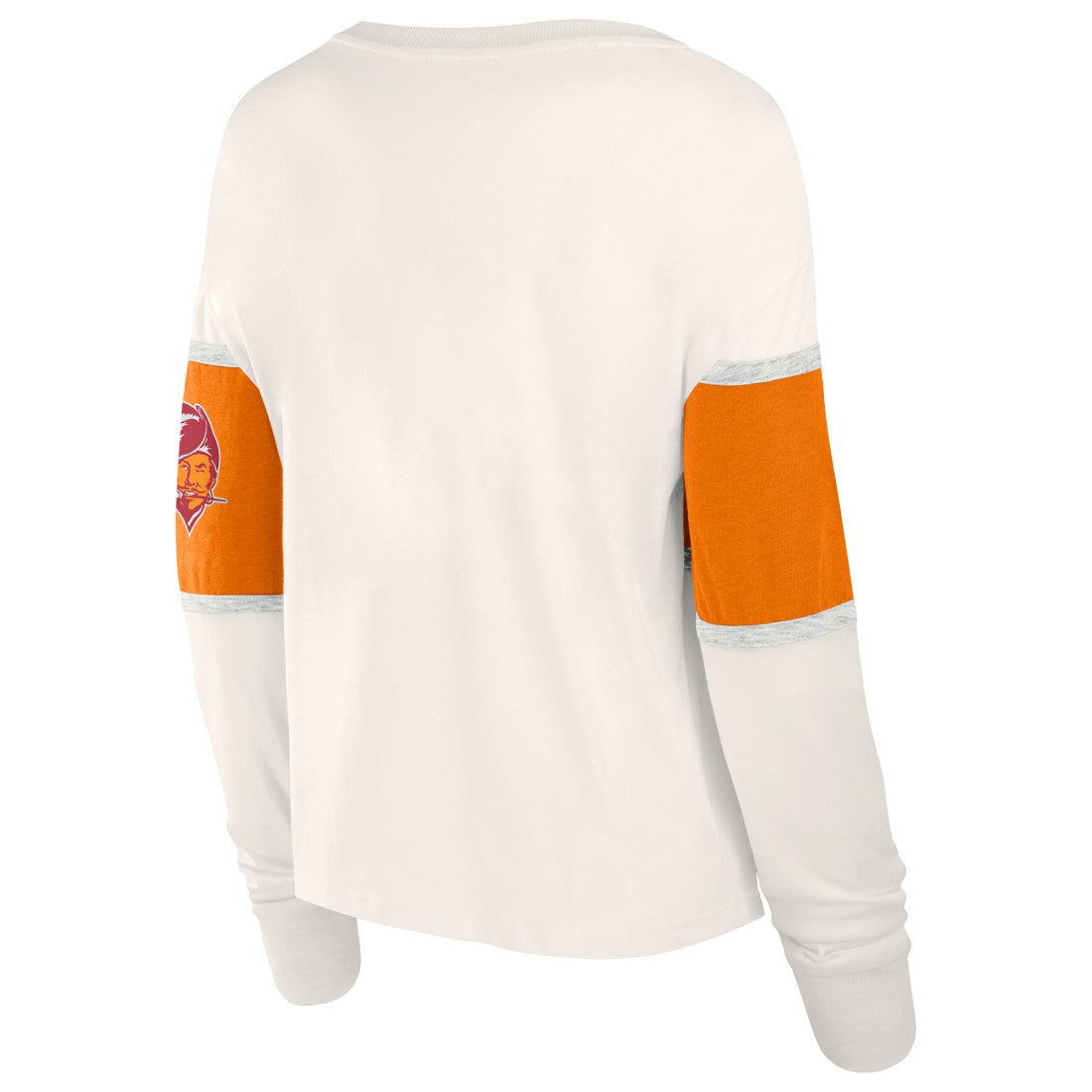 Tampa Bay Buccaneers Women's Antique Block Long Sleeve T-Shirt Cream