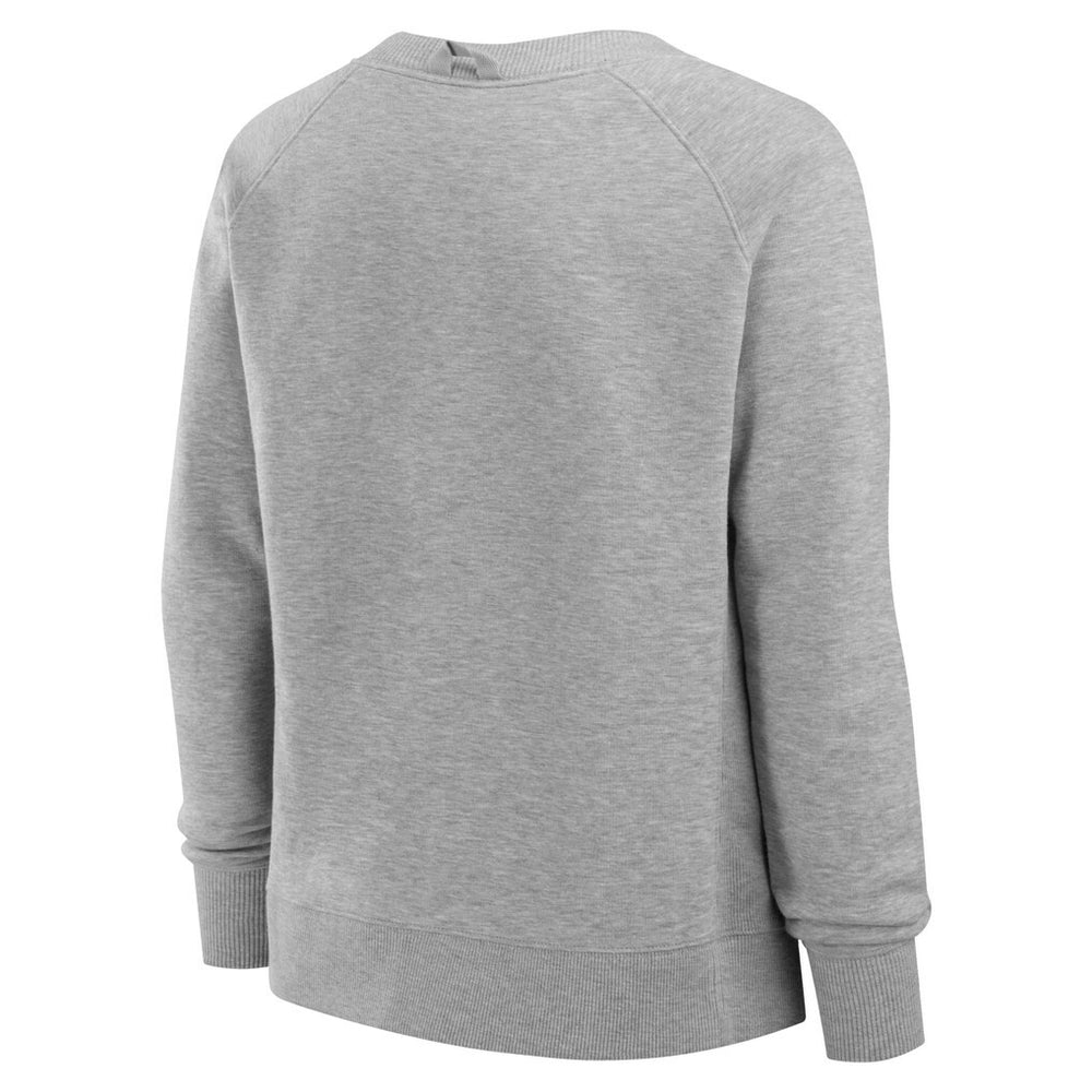 Cincinnati Bengals Women's Hit Hard Fleece Pullover Sweatshirt Heather Gray
