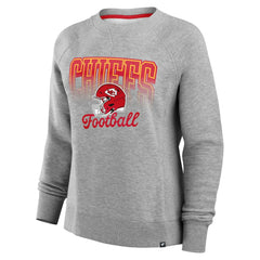 Kansas City Chiefs Women's Hit Hard Fleece Pullover Sweatshirt Heather Gray