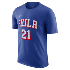 Joel Embiid Philadelphia 76ers Name & Number T-Shirt Royal