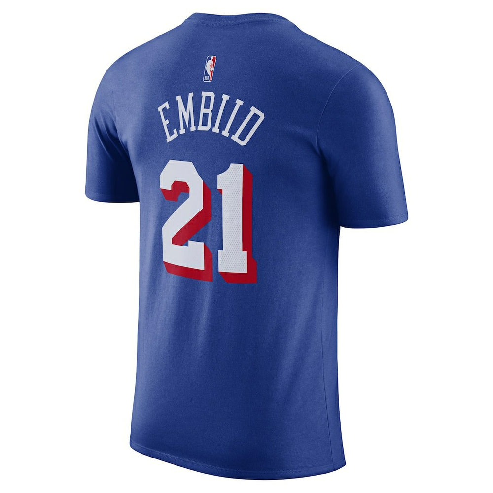 Joel Embiid Philadelphia 76ers Name & Number T-Shirt Royal