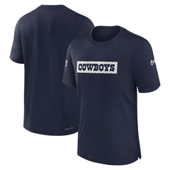 Dallas Cowboys 2024/25 Sideline Player Tri-Blend Performance T-Shirt Navy