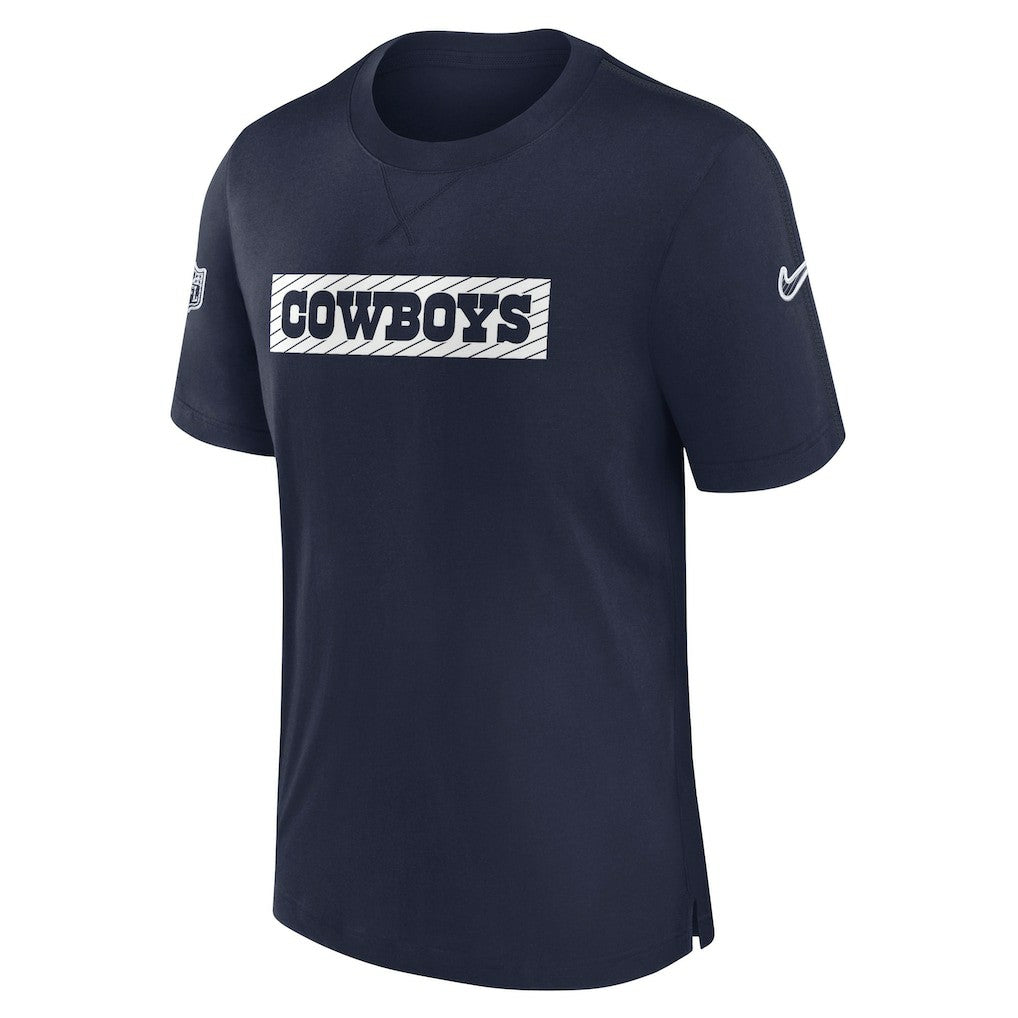 Dallas Cowboys 2024/25 Sideline Player Tri-Blend Performance T-Shirt Navy