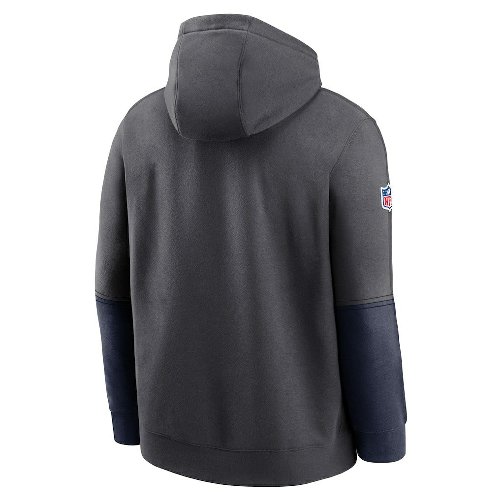 Dallas Cowboys 2024 Sideline Club Pullover Hoodie Charcoal