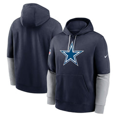 Dallas Cowboys 2024 Sideline Club Pullover Hoodie Navy