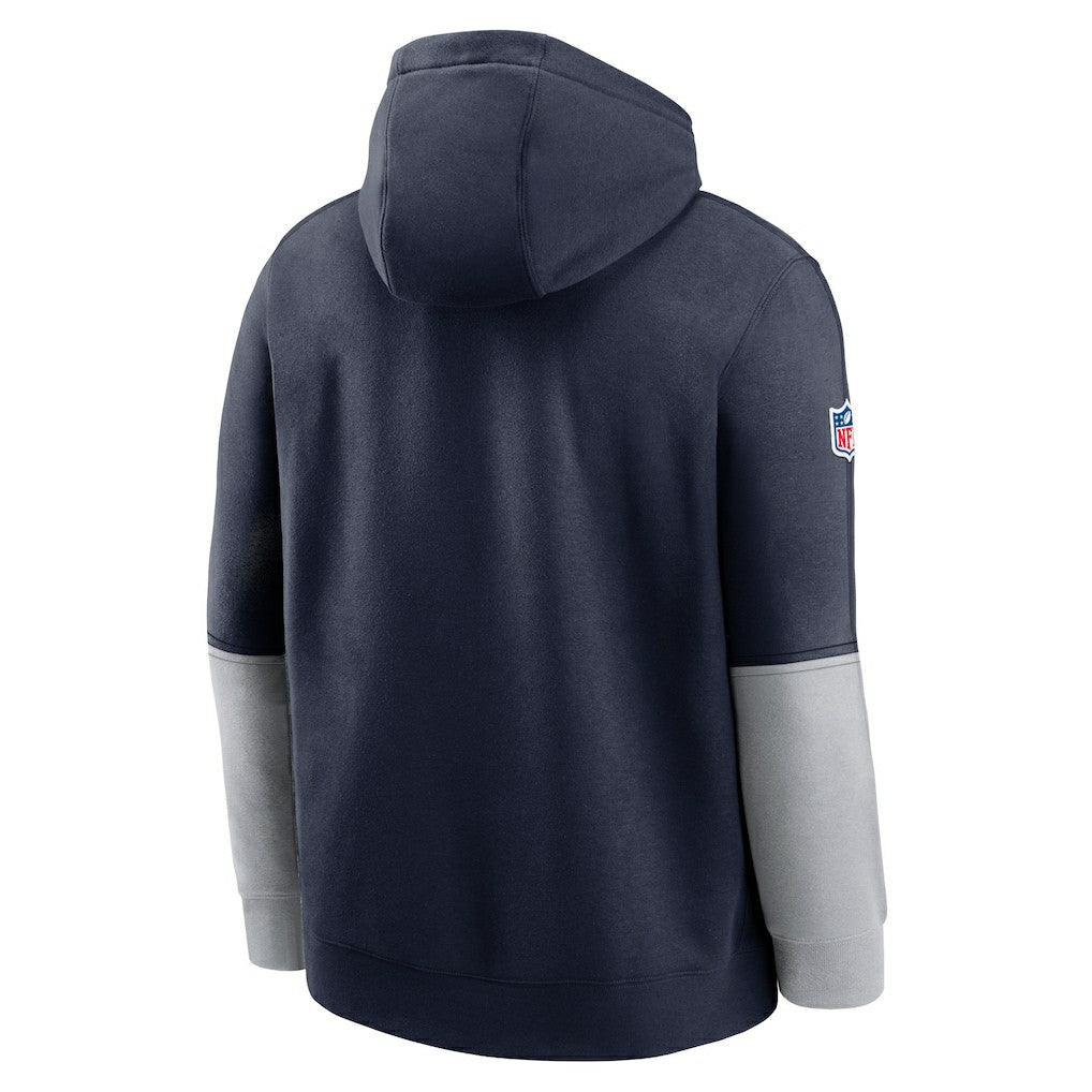 Dallas Cowboys 2024 Sideline Club Pullover Hoodie Navy