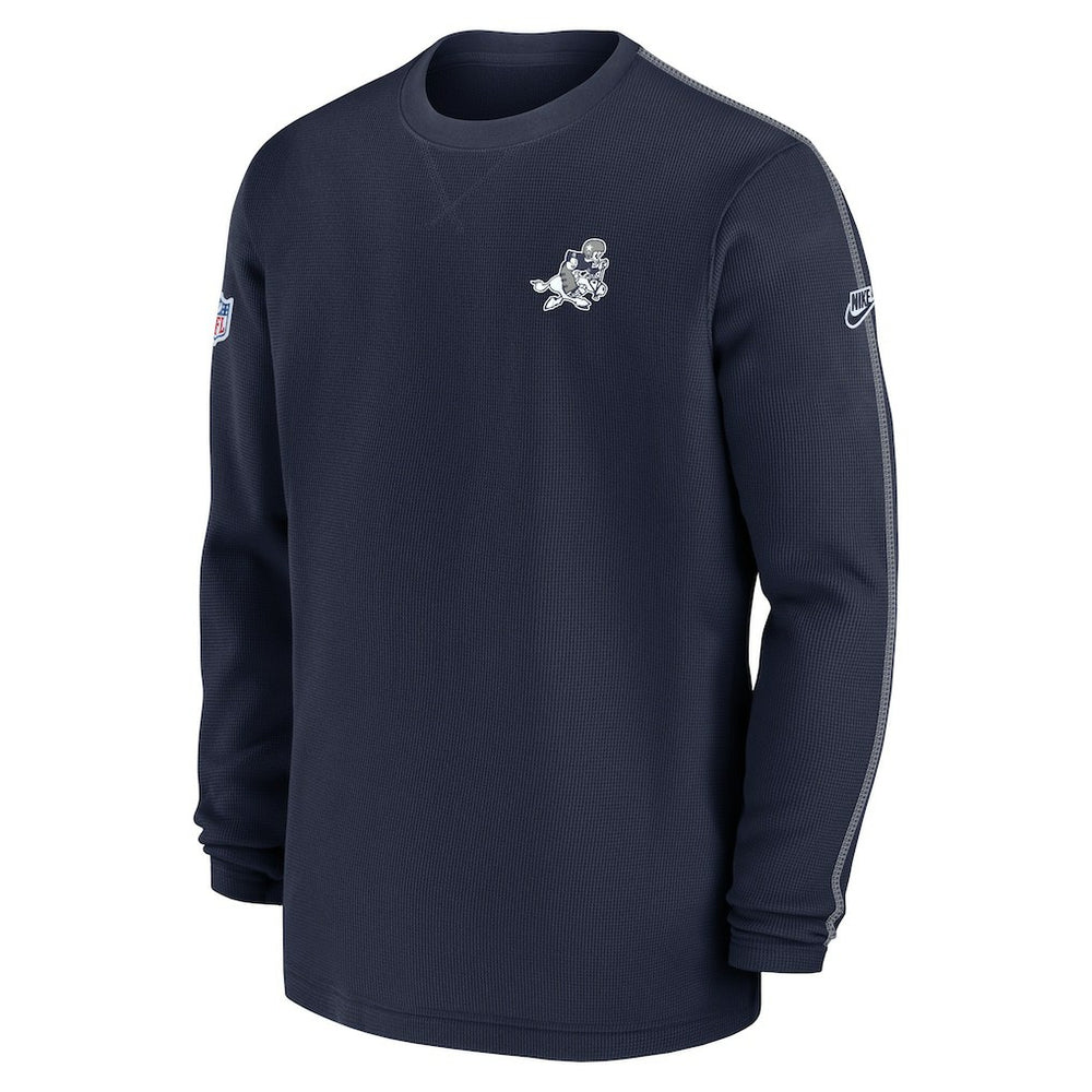 Dallas Cowboys 2024 Sideline Coach Vintage Pullover Sweatshirt Navy