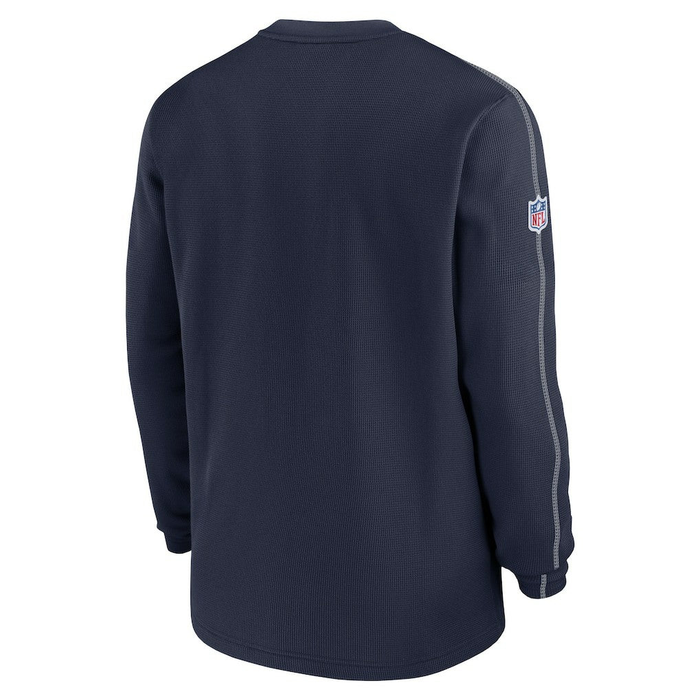 Dallas Cowboys 2024 Sideline Coach Vintage Pullover Sweatshirt Navy