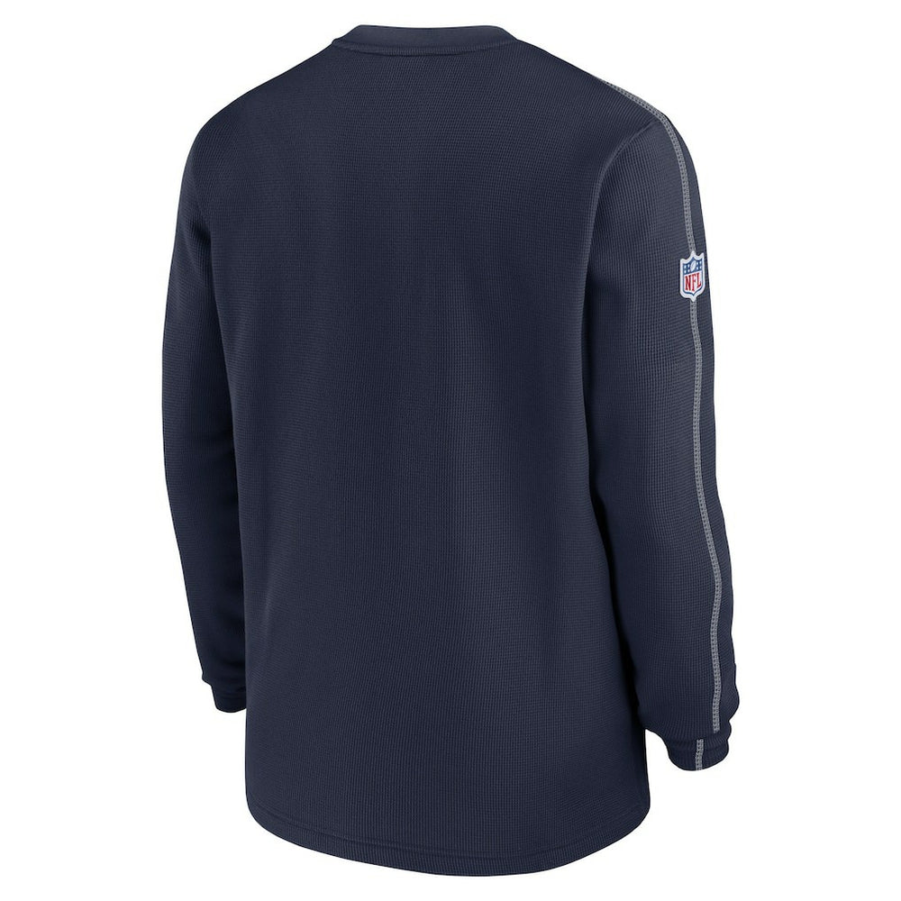 Dallas Cowboys 2024 Sideline Coach Vintage Pullover Sweatshirt Navy
