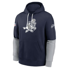 Dallas Cowboys Sideline Club Pullover Hoodie Navy