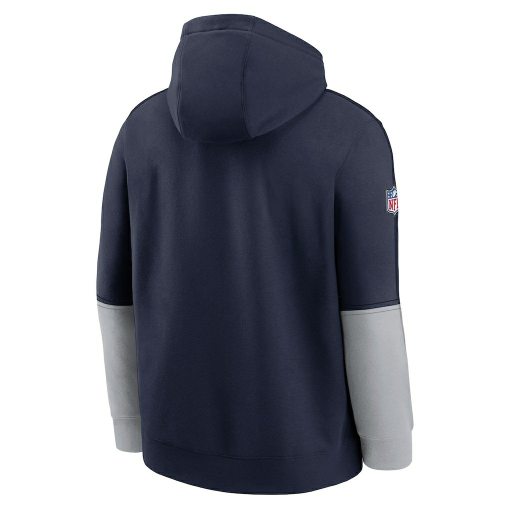 Dallas Cowboys Sideline Club Pullover Hoodie Navy