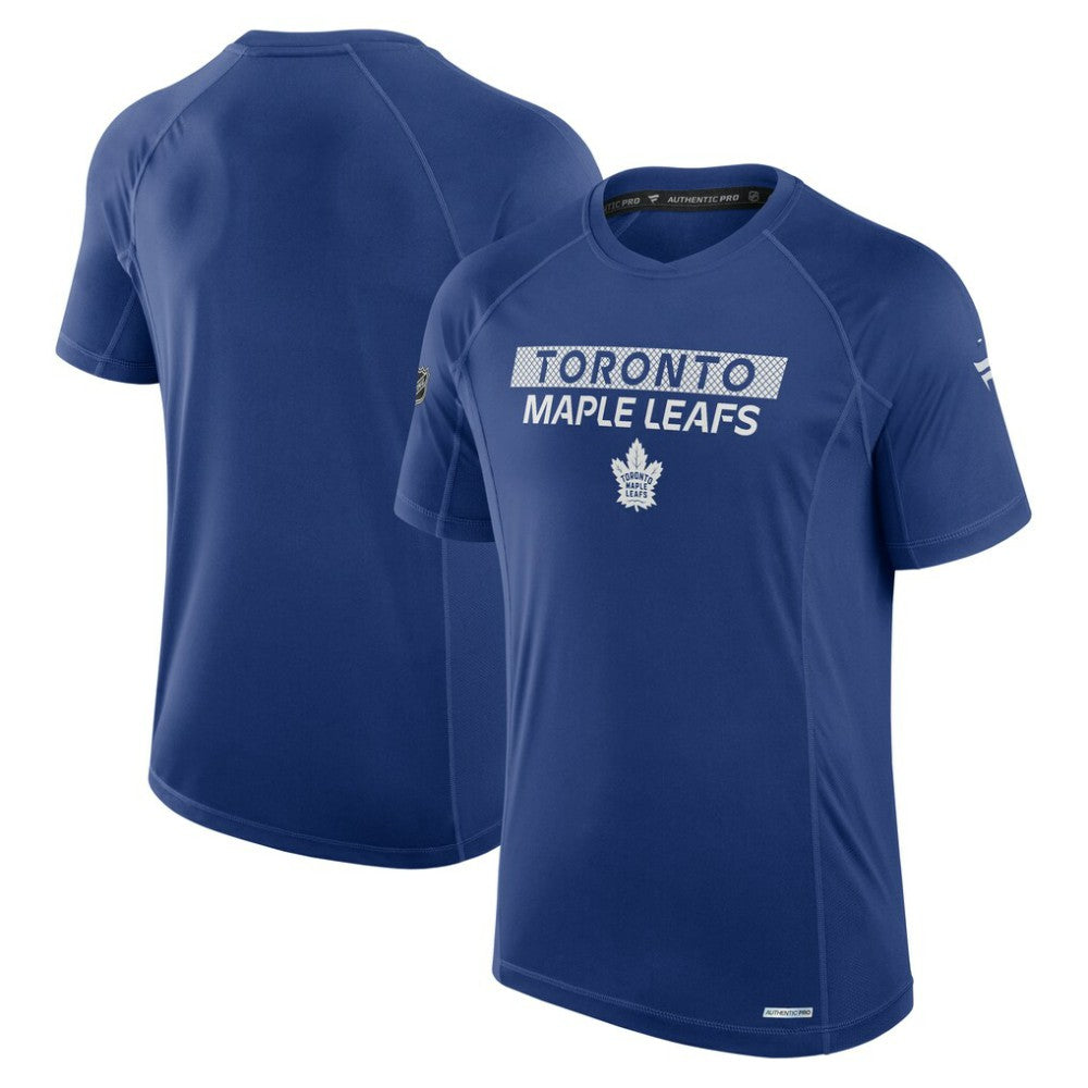 NHL Toronto Maple Leafs Fanatics Authentic Pro Rink Tech T-Shirt - Blue