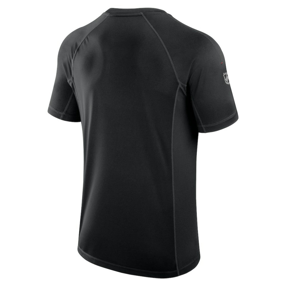 NHL Detroit Red Wings Fanatics Authentic Pro Rink Tech T-Shirt - Black