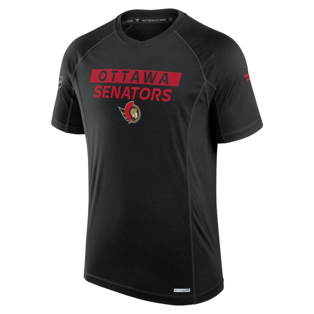 NHL Ottawa Senators Fanatics Authentic Pro Rink Tech T-Shirt - Black