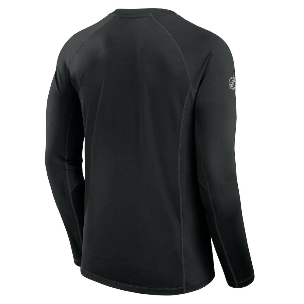 NHL New Jersey Devils Fanatics Authentic Pro Rink Tech Long Sleeve T-Shirt - Black