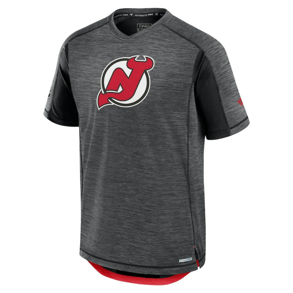 NHL New Jersey Devils Fanatics Authentic Pro Rink Tech T-Shirt - Black