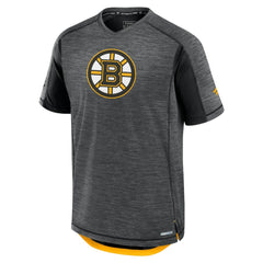 NHL Boston Bruins Fanatics Authentic Pro Rink Tech T-Shirt - Black