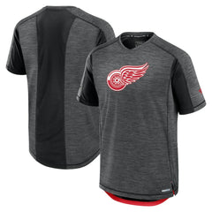 NHL Detroit Red Wings Fanatics Authentic Pro Rink Tech T-Shirt - Black