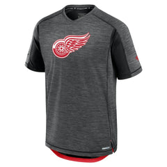 NHL Detroit Red Wings Fanatics Authentic Pro Rink Tech T-Shirt - Black