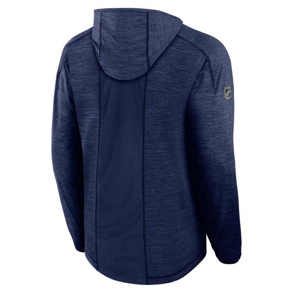 NHL St. Louis Blues Fanatics Authentic Pro Rink Lightweight Pullover Hoodie - Navy