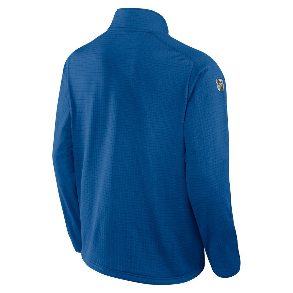 NHL Winnipeg Jets Fanatics Authentic Pro Rink Quarter-Zip Jacket - Blue