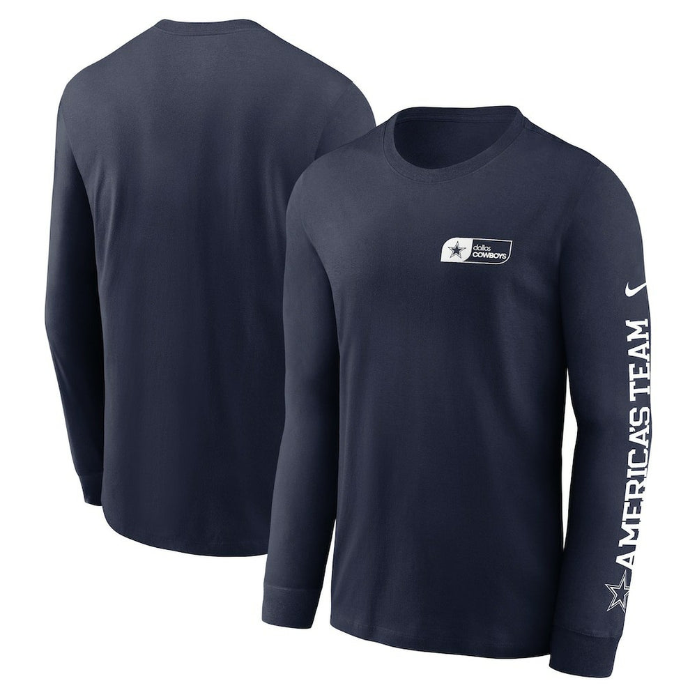 Dallas Cowboys America's Team Essential Long Sleeve T-Shirt Navy