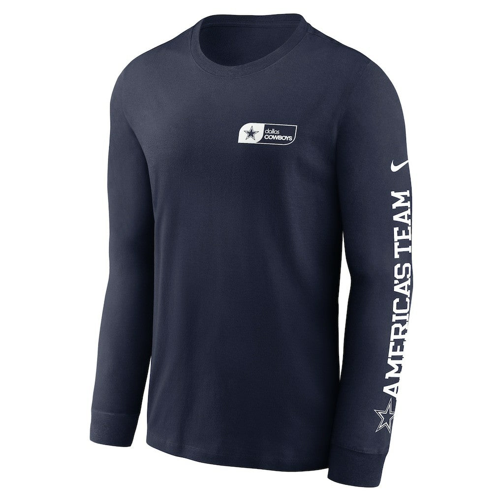 Dallas Cowboys America's Team Essential Long Sleeve T-Shirt Navy